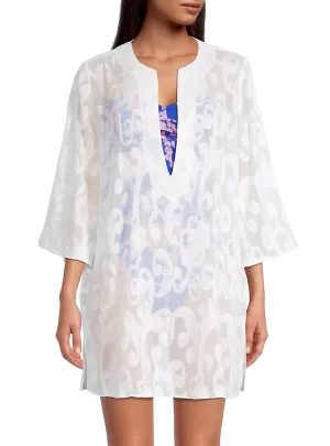 Lilly Pulitzer Zelma Swirl Jacquard Coverup